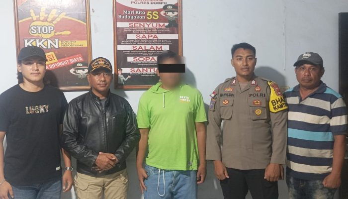 Polsek Hu’u Amankan Terduga Pelaku KDRT