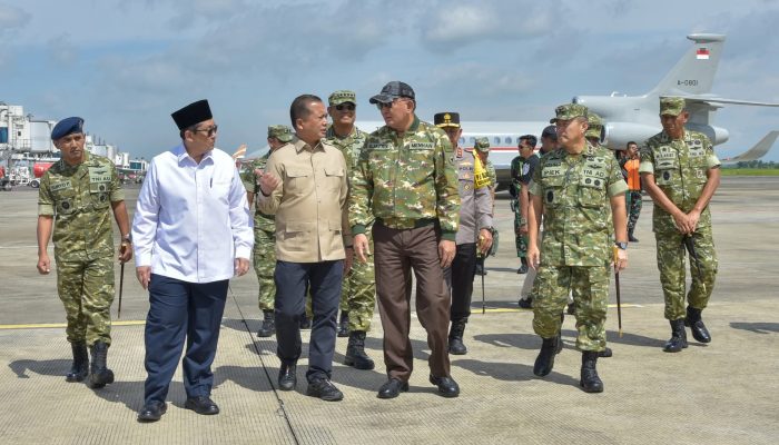 Gubernur NTB Sambut Kunjungan Kerja Menhan RI di Bandara BIZAM