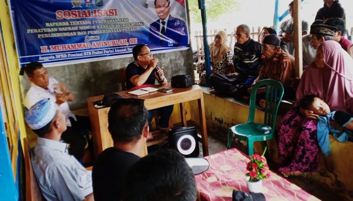 Aji Maman Janji Sampaikan ke Gubernur NTB Aspirasi “Jalan Rusak” Warga Soromandi, Bima