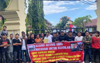 Kasus Pengeroyokan Mandek, Aktivis Bima-Mataram Gedor Polda NTB Tuntut Kapolres Bima Dicopot