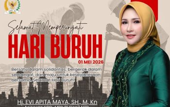 DPD RI Evi Apita Maya: Selamat Hari Buruh