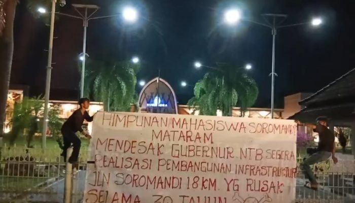 Turun Subuh, Mahasiswa Soromandi Soroti Jalan Rusak, Serukan Aksi Bersama Geruduk Gubernur Hari Ini