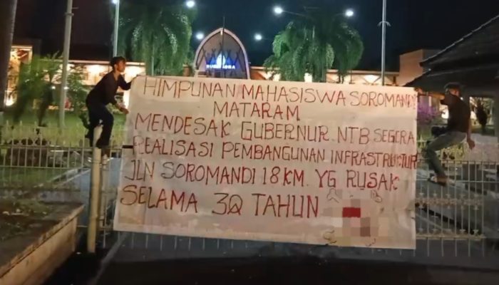 Turun Subuh, Mahasiswa Soromandi Soroti Jalan Rusak, Serukan Aksi Bersama Geruduk Gubernur Hari Ini