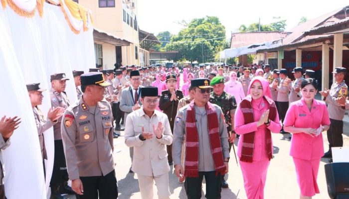 Forkopimda Dompu Sambut Kapolda NTB dalam Agenda Kunker di Polres Dompu