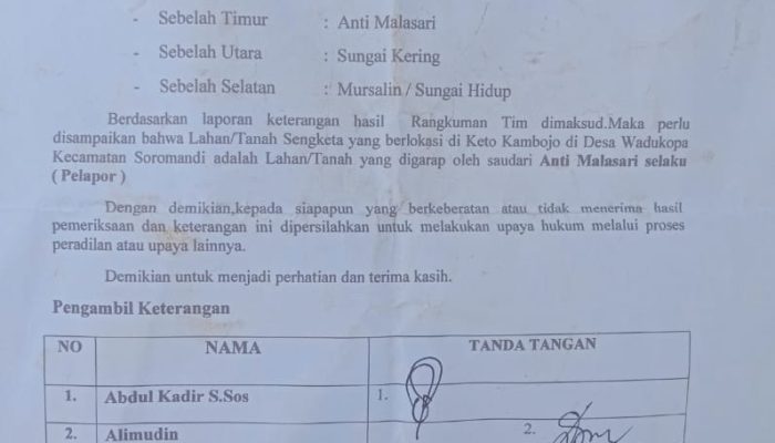 Lagi! Aktivis Layangkan Surat Terbuka Desak Bupati Ady Mahyudi Copot Camat Soromandi