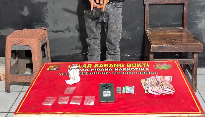 Berbekal Informasi Warga, Polres Dompu Gagalkan Transaksi Sabu di Potu