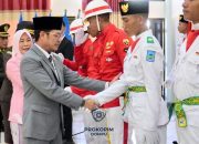 Kukuhkan Paskibraka Dompu, Bupati Bambang: Firdaus: Merah Putih Bukan Sekadar Lambang