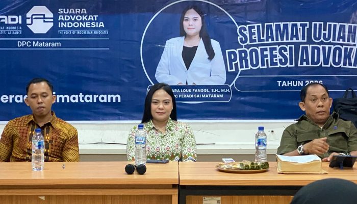 DPC Peradi SAI Mataram Gelar UPA Perdana di Bawah Kepemimpinan Ratih Mutiara