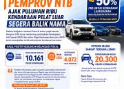 Pemprov Beri Diskon 50 Persen PKB untuk Mutasi Masuk hingga Desember 2026