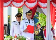 Bupati Ady Mahyudi Pimpin Upacara HUT ke-81 Kemerdekaan RI di Woha
