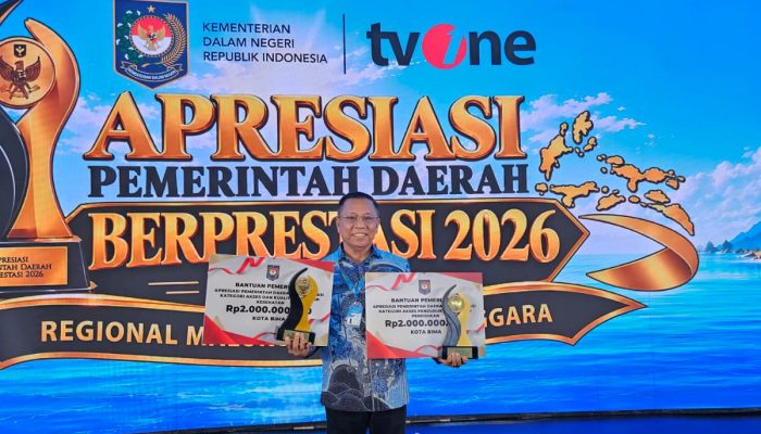 Gemilang! Kota Bima Sabet Dua Penghargaan Terbaik I, Raih Insentif Rp4 Miliar