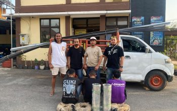 CCTV Bongkar Penggelapan Material Rp11 Juta, Tiga Karyawan Depo Sumber Bangunan Diciduk Polsek Rasbar